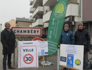 Chambéry, Bourget du Lac, Aix les Bains, Albertville, Barberaz, La Ravoire… Pour une ville à 30 km/h, maintenant !
