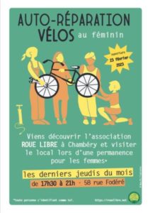 Ateliers auto-réparation vélos au féminin à Chambéry