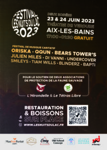 Festival caritatif Les Nuits du Lac à Aix les Bains les 23 et 24 juin 2023