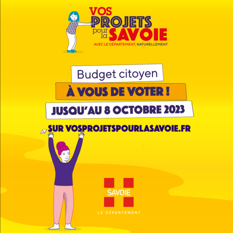 Budget citoyen 2023. Votez pour vos projets (vélo) pour la Savoie