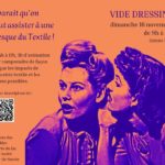 Fresque du textile organisée pendant le vide dressing aux Maisons des Possibles