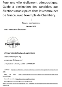 Emanciper publie un guide de démocratisation municipale