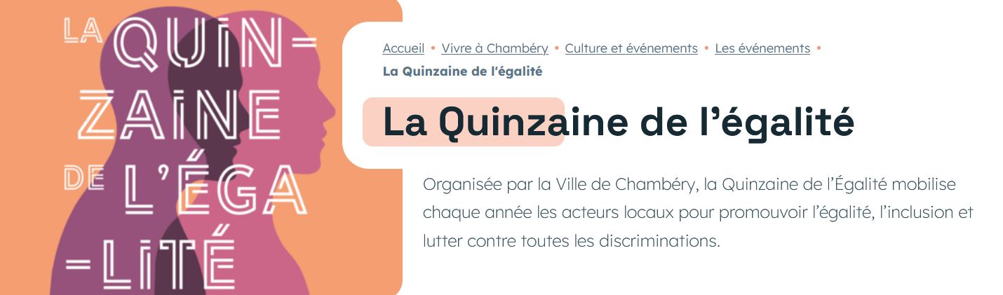 quinzaine égalité