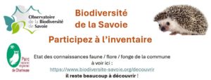 Biodiversité de la Savoie Participez à l’inventaire