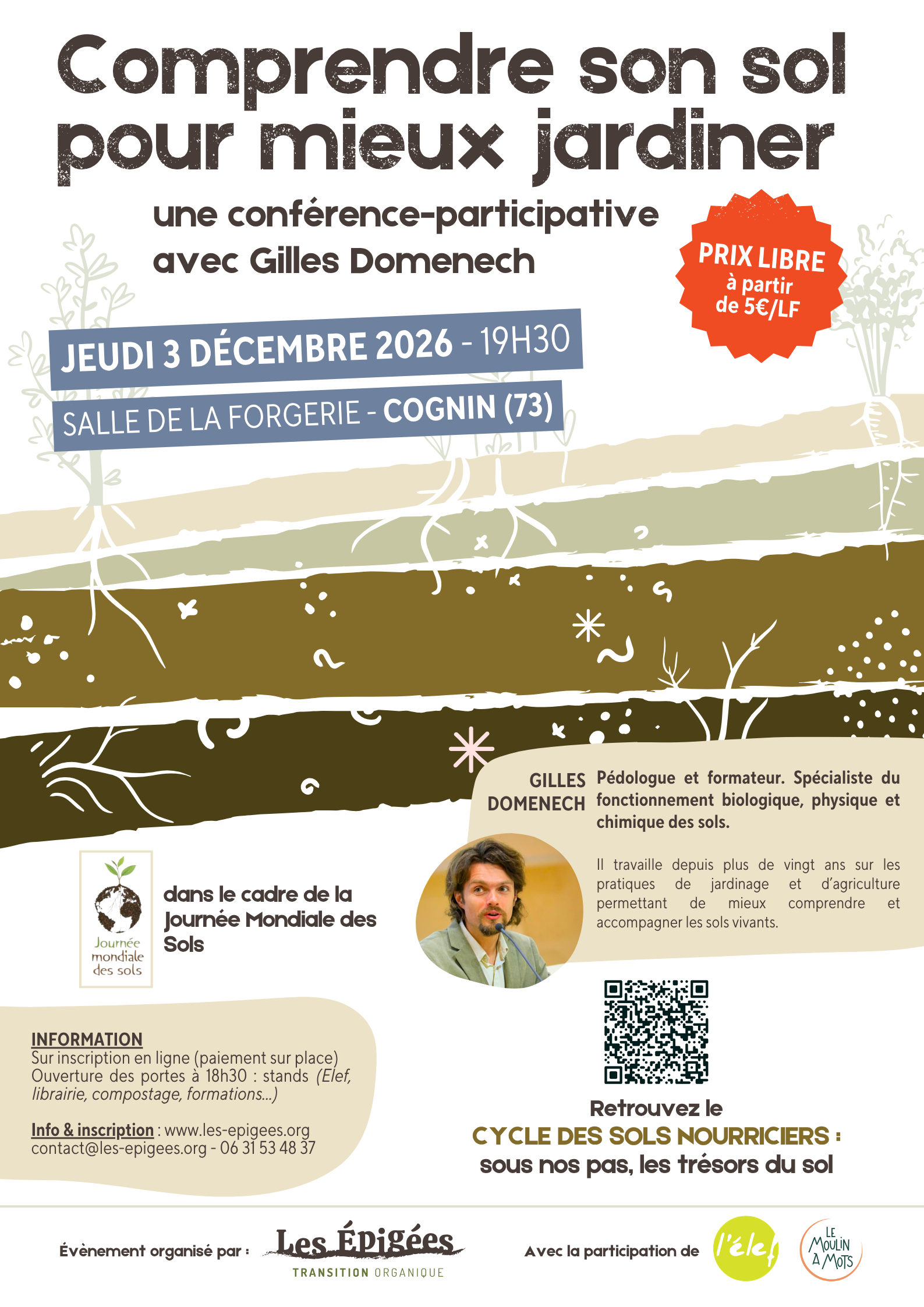 Affiche conférence participative Gilles DOMENECH